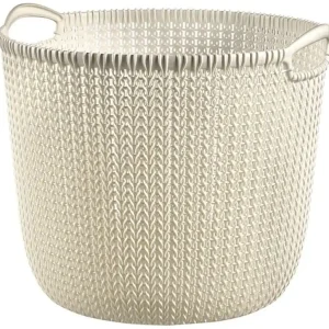 Direkt Vom Hersteller CURVER KNIT L 30L Aufbewahrungskorb rund 39 x 39 x 33 cm, creme 03673-X54
