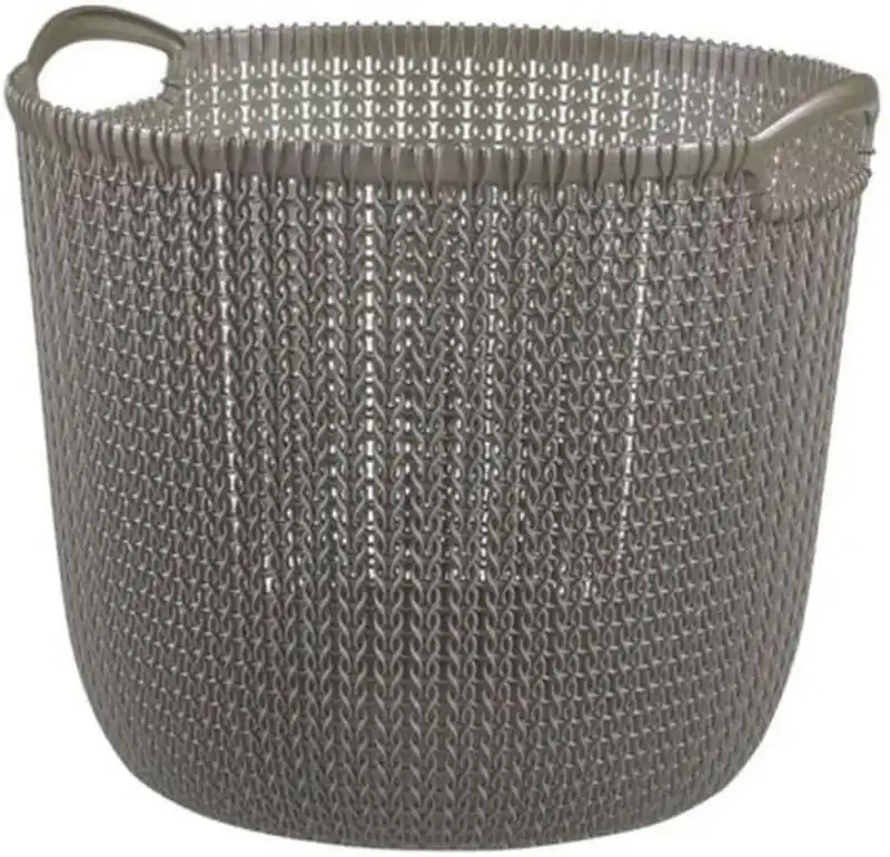 Super-Preis CURVER KNIT L 30L Wäschekorb rund 39 x 39 x 33 cm, braun 03673-X59