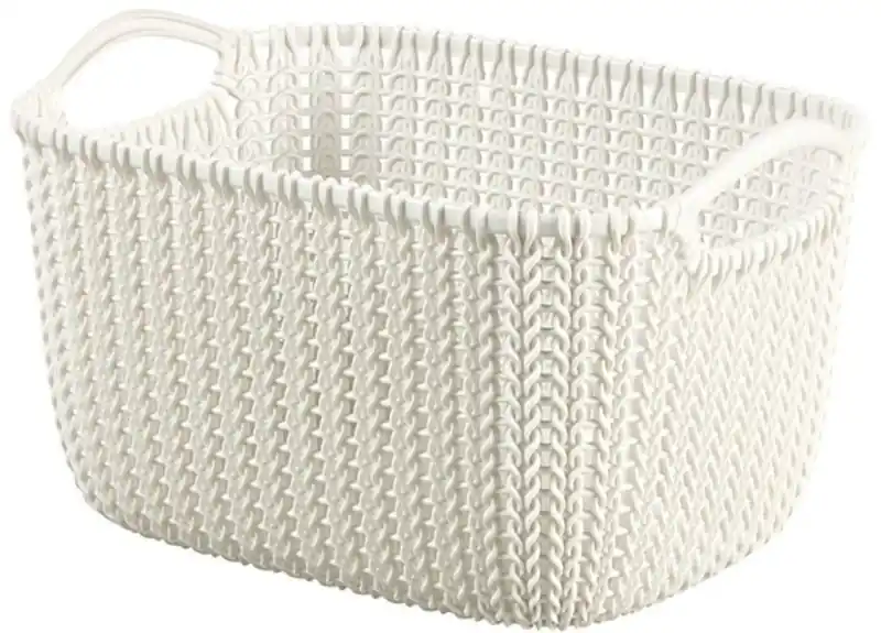 Preis Gesenkt CURVER KNIT S 8L Aufbewahrungskorb 30 x 22 x 17 cm creme 03674-X64
