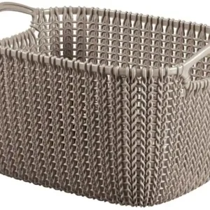 CURVER KNIT S 8L Aufbewahrungskorb 30 x 22 x 17 cm braun 03674-X59 Günstig