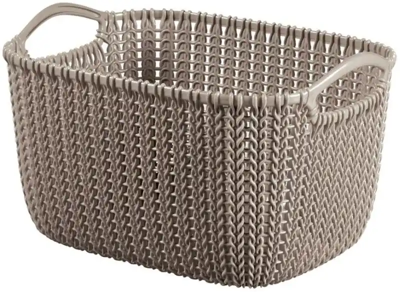 CURVER KNIT S 8L Aufbewahrungskorb 30 x 22 x 17 cm braun 03674-X59 Günstig