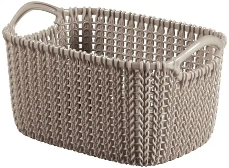 Meistverkauft CURVER KNIT XS 3L Aufbewahrungskorb 25 x 17,5 x 14 cm braun 03675-X59