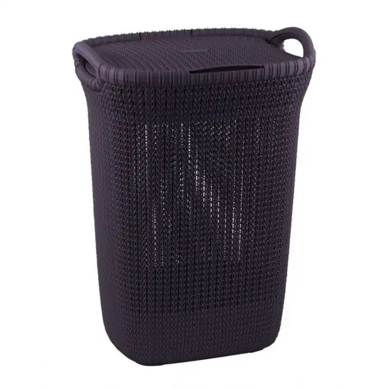 Finale Aktion CURVER KNIT Wäschebox, 57 L Purple 03676-X66