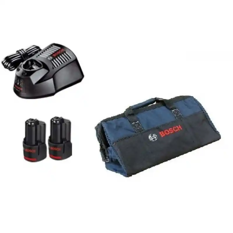 Preisknaller BOSCH Starter-Set GAL 1230 CV+2 x Akku GBA 12 V + Tasche 0615990J26