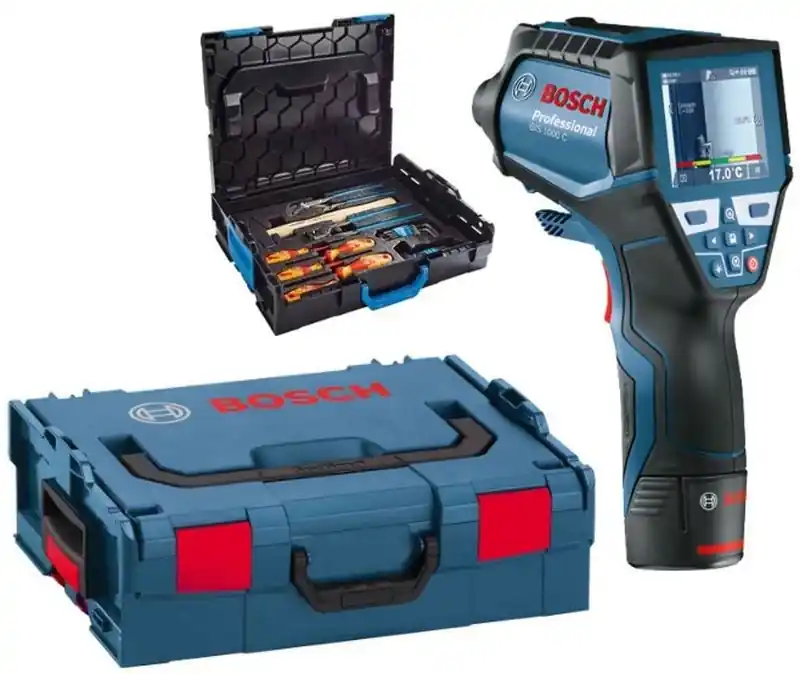 BOSCH GIS 1000 C Professional Wärmemelder + L-Boxx + Gedore 26-teiliges Werkzeugset 06159940KE Sonderangebot