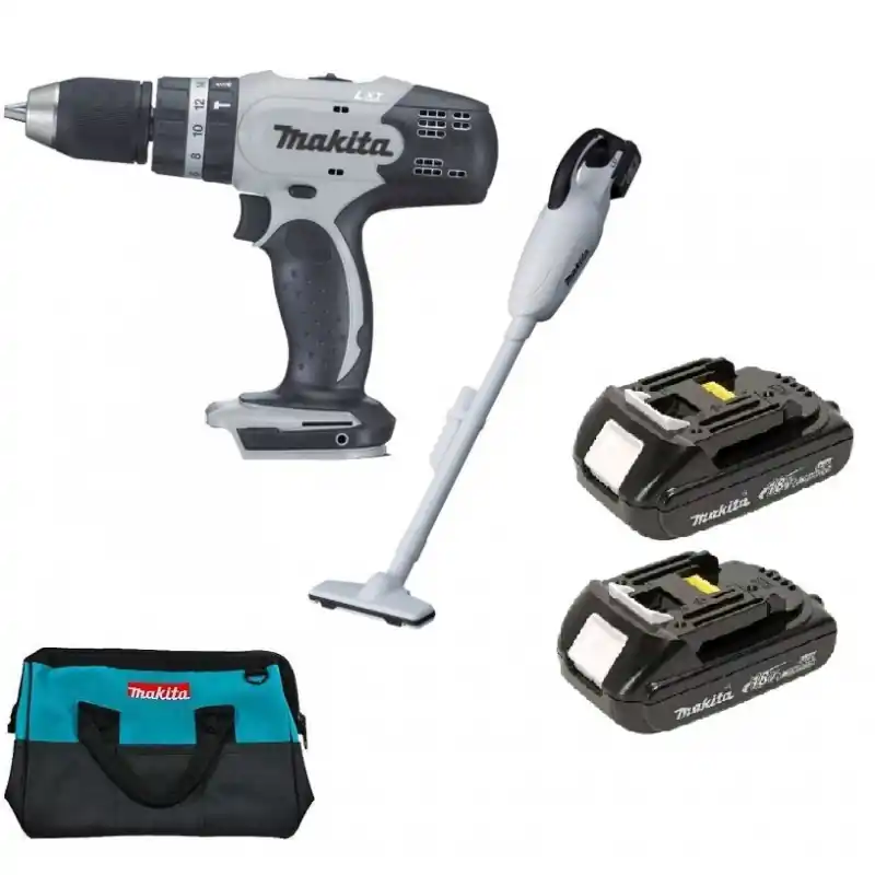 Makita Spezial Akku Set DHP453Z+DCL180 +2xBL1815 in Tasche DLX2056SYW Neu Im Sortiment