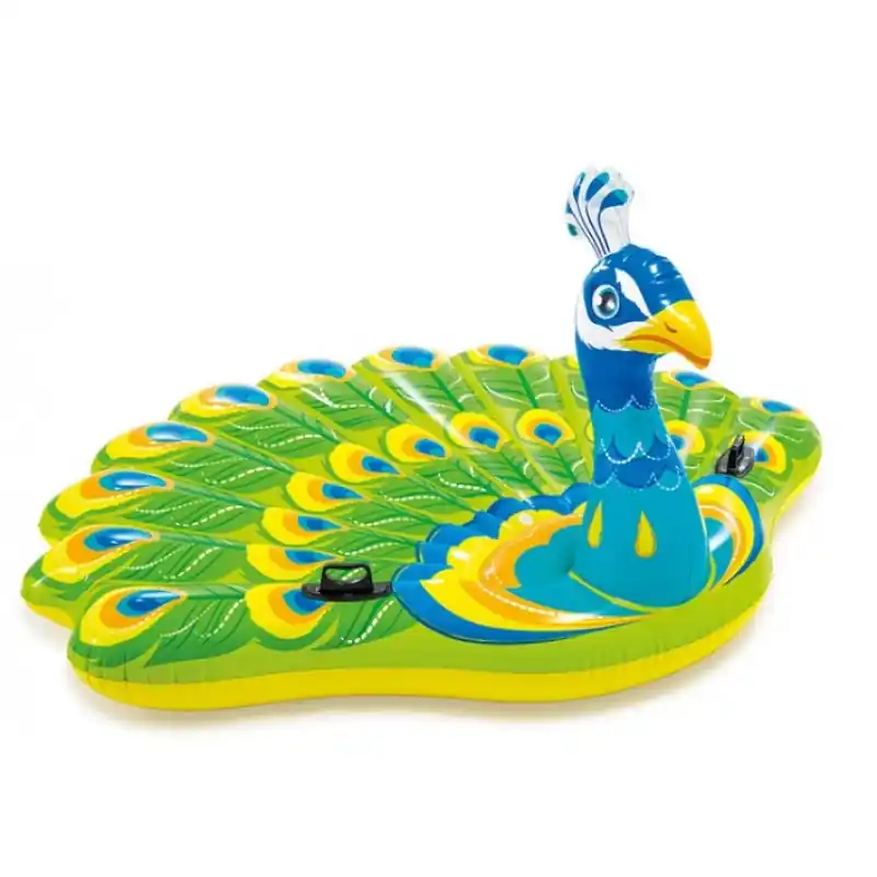 INTEX ISLAND Luftmatratze Peacock Pfau 193 x 163 x 94 cm 57250EU Zertifiziert