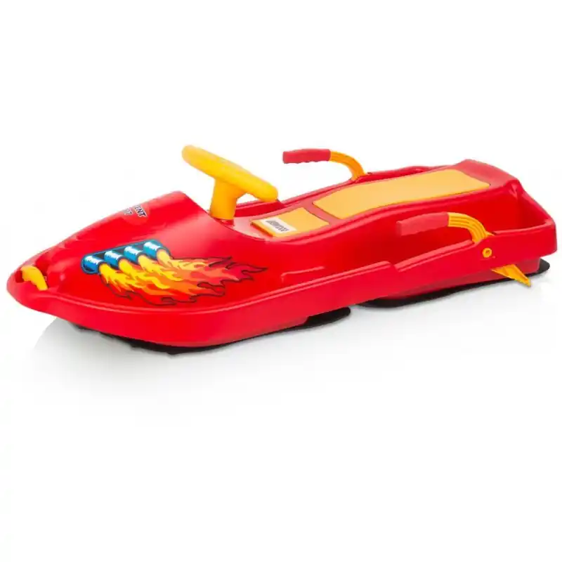 Preisreduziert PLASTKON Lenkschlitten Bob Snow Boat rot
