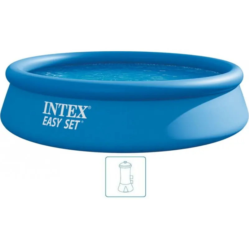 Rabatt INTEX Easy Set Pool Schwimmbecken 366 x 76 cm mit 220–240-V-Filteranlage 28132NP