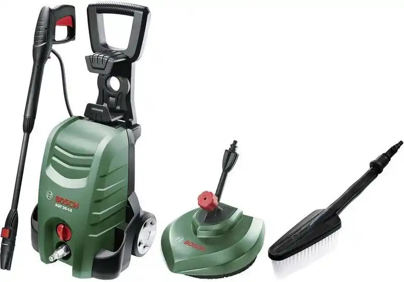 BOSCH AQT 35-12 Pressure Washer with Wash Brush and Patio Cleaner Set, 06008A7103 Expressversand