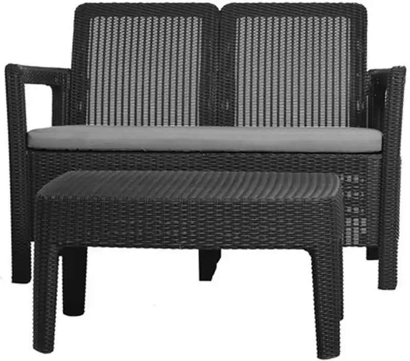 ALLIBERT TARIFA Gartenset, graphit/grau 17203400 Preisreduziert