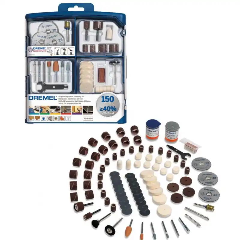 Dremel Mehrzweck-Zubehör-Set, 150-tlg 2615S724JA Heißes Angebot