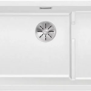 BLANC0 700 U Level InFino Unterbauspüle SILGRANIT weiss links, Edelstahlkorb 523456 Zertifiziert