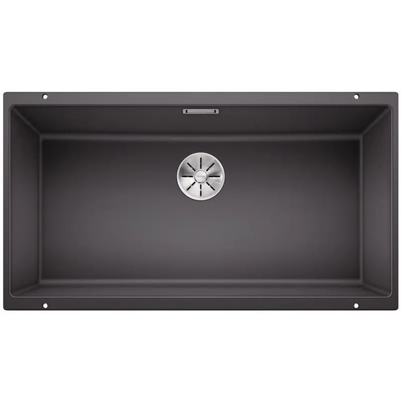 Rabatt BLANCO SUBLINE 800-U Silgranit Grau Rock 523142