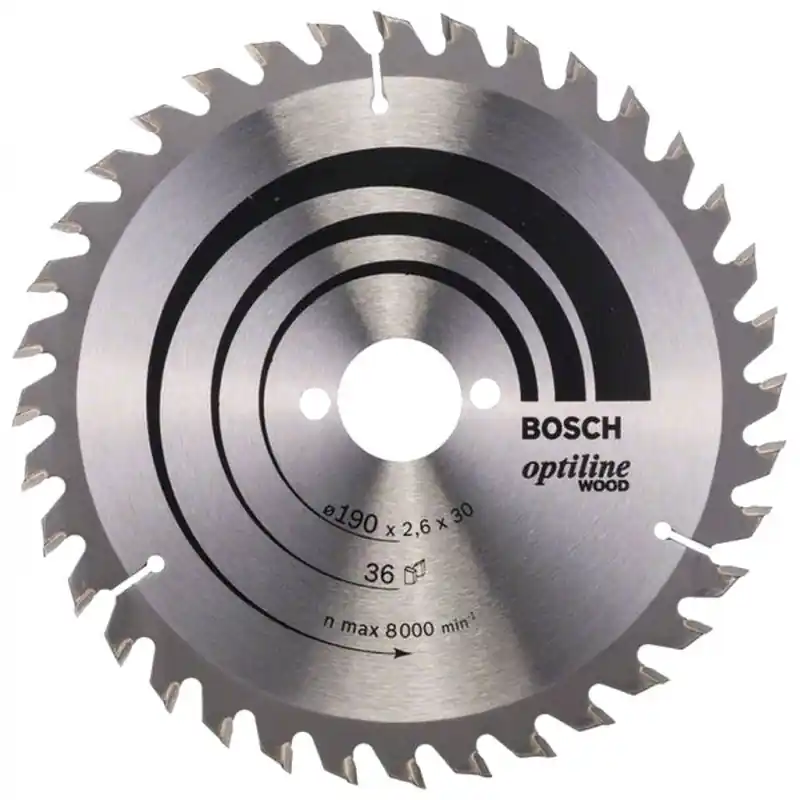 Markenware BOSCH Optiline Wood Kreissägeblatt, 190x2,6/1,6 mm 2608640616