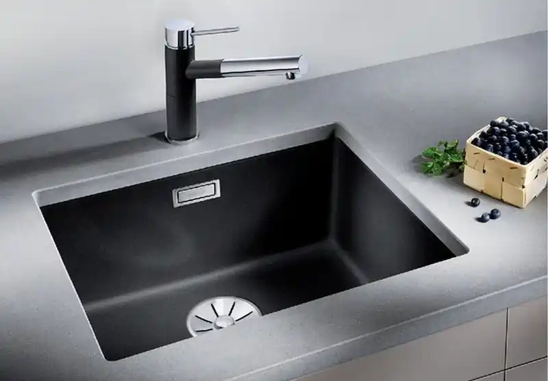 Preis Gesenkt BLANCO Granitspüle 500-U InFino aluminium, ohne Zugknopf 523434
