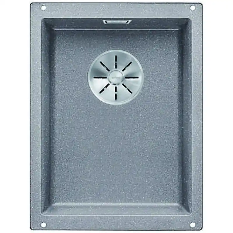 Billig BLANCO Granitspüle Subline 320-U InFino aluminium ohne Zugknopf 523408