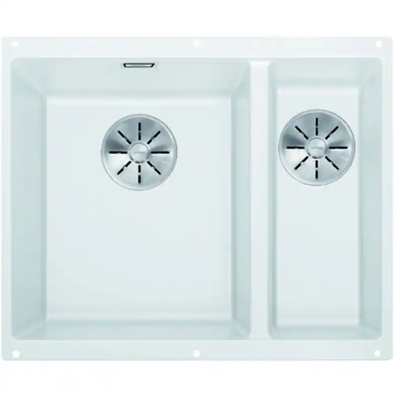 Billig BLANCO Subline 340/160-U Unterbauspüle SILGRANIT PuraDur, InFino, weiß 523552