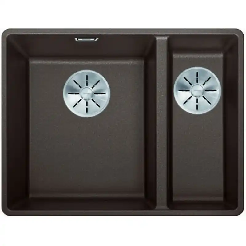 Markenware BLANCO Subline 340/160-F Granitspüle SILGRANIT PuraDur, InFino, cafe 523573