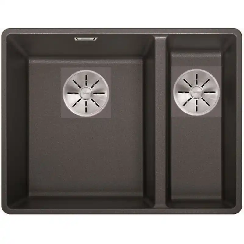 BLANCO Subline 340/160-F Granitspüle SILGRANIT PuraDur, InFino, anthrazit 523568 Highlight