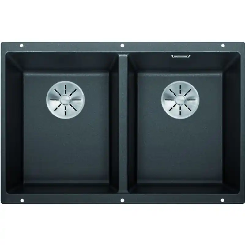Begrenztes Angebot BLANCO Subline 350/350-U Unterbauspüle anthrazit ohne Zugknopf 523574