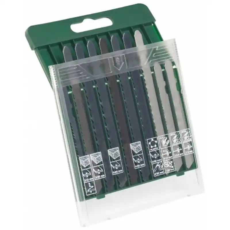 BOSCH 10 tlg Stichsägeblatt Set T-Schaft Holz Metall Stichsägeblätter 2607019461 Saisonangebot