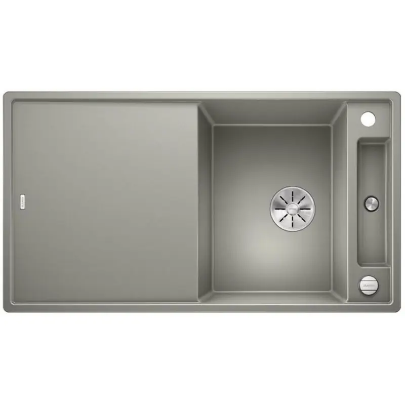 BLANCO AXIA III 5 S Silgranit inkl. Holzschneidbrett perlgrau InFino Ablauf 523208 Begrenztes Angebot