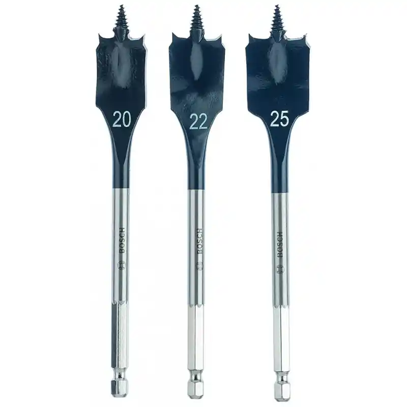 Garantierte Lieferung BOSCH Flachfräsbohrer-Set Self Cut Speed, 3-teilig, 20 -25 mm, 2608587011
