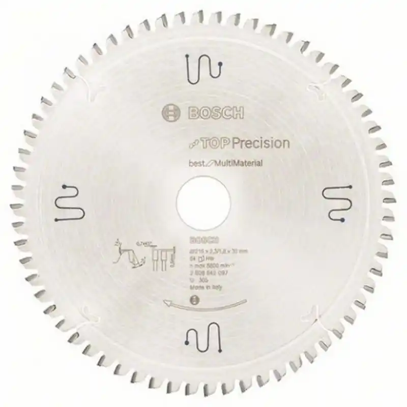 BOSCH Kreissägeblatt Top Precision Best for Multi Material, 216x30x2,3 mm, 64 2608642097 Ausverkauf