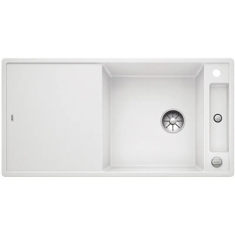 BLANCO AXIA III XL 6 S-F Silgranit PuraDur weiss Glasschneidbrett InFino Ablauf 523529 Finale Aktion
