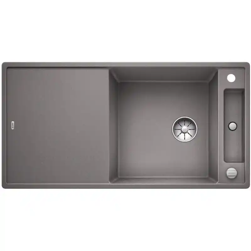 BLANCO AXIA III XL 6 S-F Silgranit PuraDur alumetallic Glasschneidbrett InFino Ablauf 5235 Sichere Zahlung