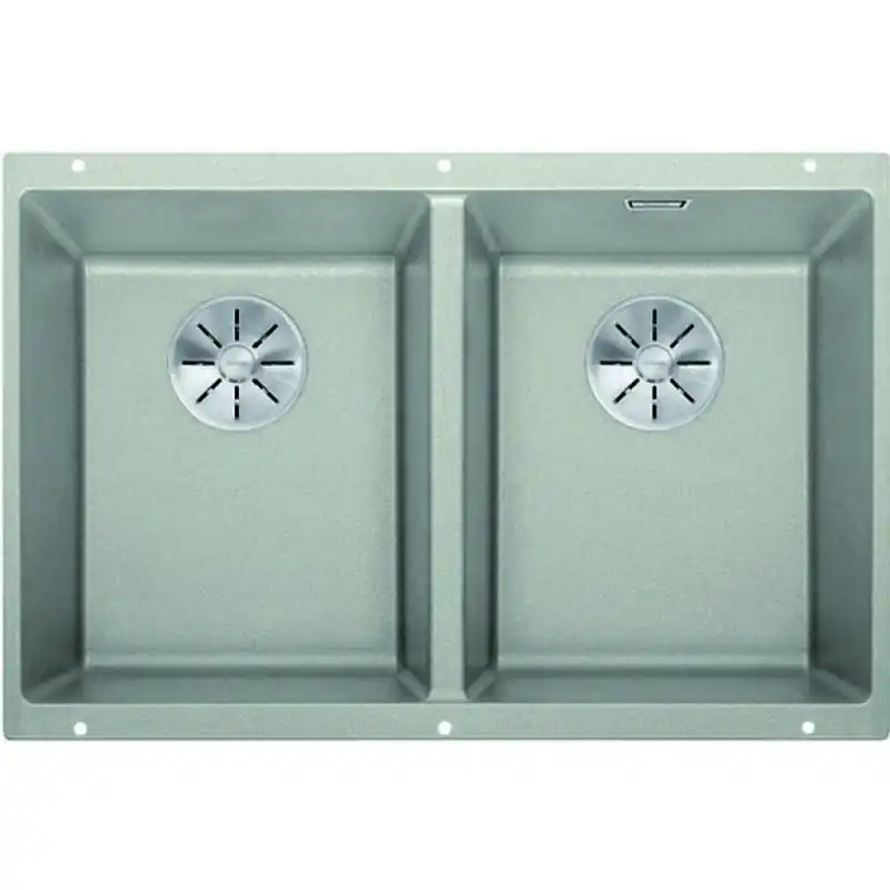 Bestpreis BLANCO SUBLINE 350/350-U Silgranit PuraDur 2 perlgrau InFino Ablauf 523577