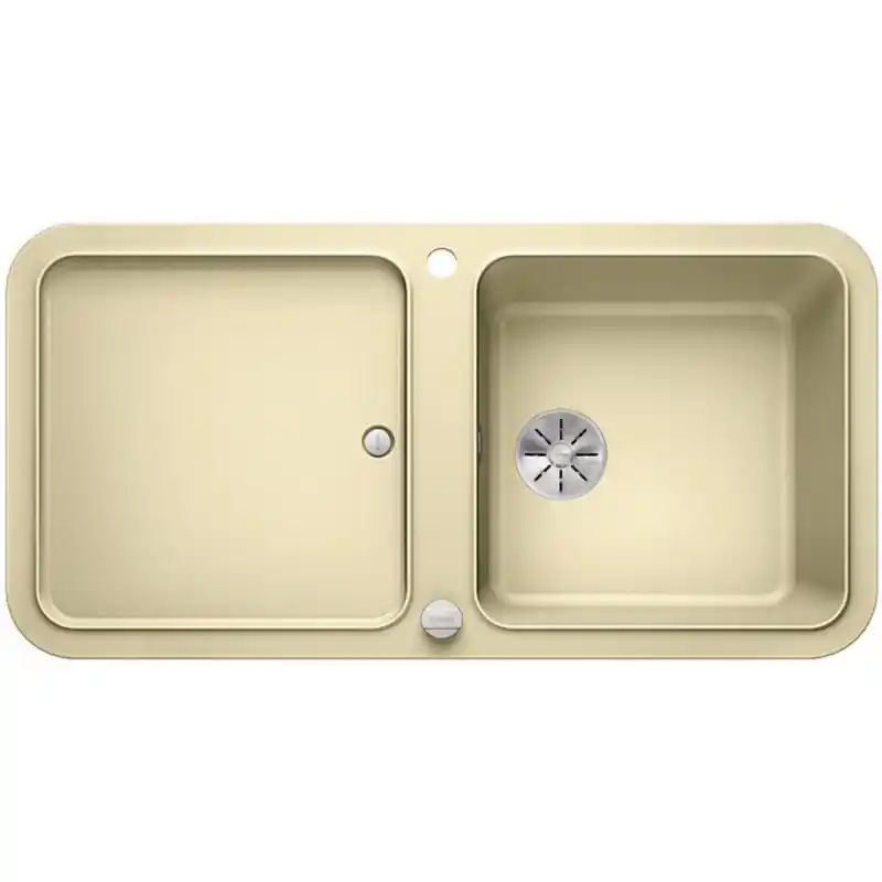 BLANCO YOVA XL 6 S Silgranit PuraDur 2 champagner InFino Ablauf 523600 Highlight