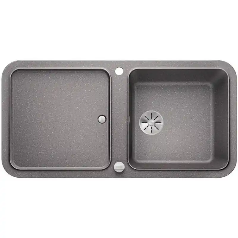 Begrenztes Angebot BLANCO YOVA XL 6 S Silgranit PuraDur 2 alumetallic InFino Ablauf 523596