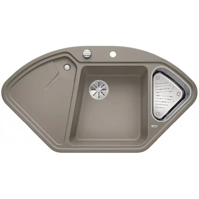 Direkt Vom Hersteller BLANCO DELTA II Eck-Einbau-Spüle Silgranit PuraDur tartufo InFino Ablauf 523666