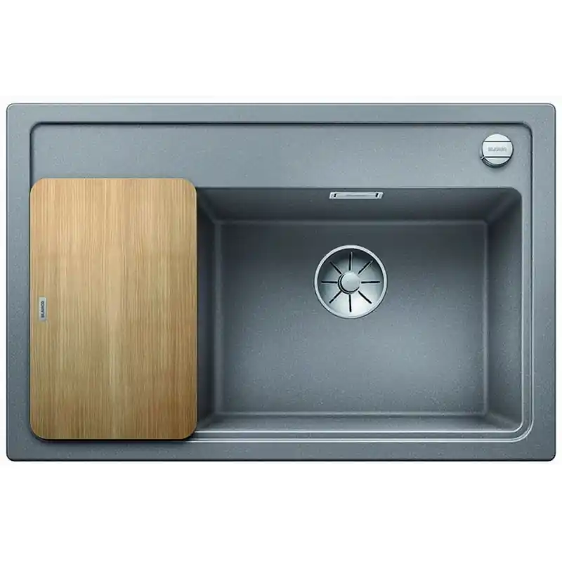 Must-Have BLANCO ZENAR XL 6 S Compact Silgranit alumetallic Holzschneidbrett InFino Ablauf 523766
