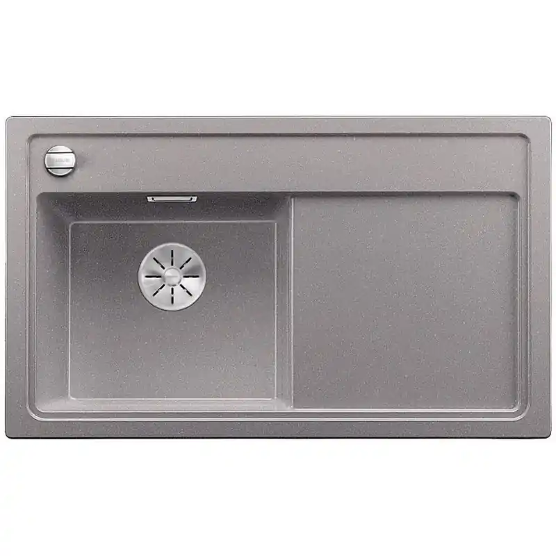 Aktuell BLANCO ZENAR 45 S Silgranit Becken links Glasschneidbrett alumetallic InFino Ablauf 523808