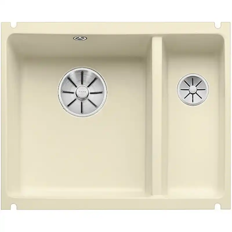 Markenprodukt BLANCO SUBLINE 350/150-U Keramik PuraPlus jasmin InFino Ablauf 523744