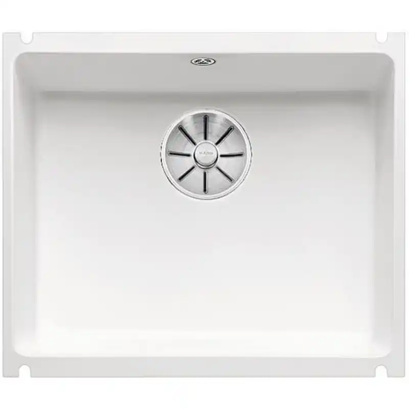 BLANCO SUBLINE 500 U Keramik PuraPlus kristallweiss glänzend InFino Ablauf 523733 Heißes Angebot