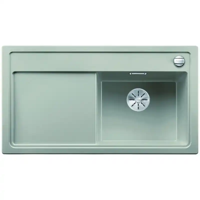 Beliebt BLANCO ZENAR 5 S Silgranit Becken rechts Holzschneidbrett perlgrau InFino Ablauf 523914