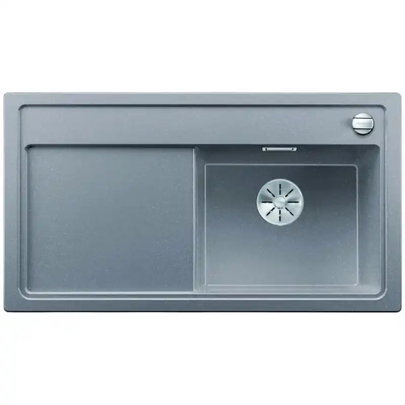 Aktuell BLANCO ZENAR 5 S Silgranit Becken rechts Holzschneidbrett alumetallic InFino Ablauf 523907