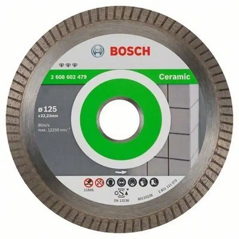 Bestpreis BOSCH Diamanttrennscheibe Best for Ceramic Extra-Clean Turbo, 125x22,23x1,4x7mm
