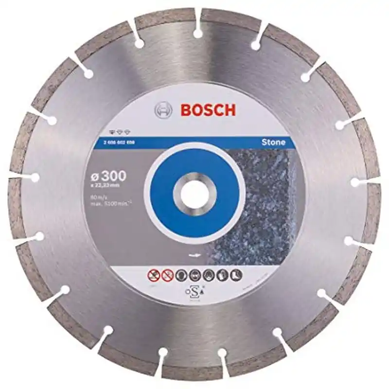 BOSCH Diamanttrennscheibe Standard für Stone, 300 x 22,23 x 3,1 x 10 mm, 2608602698 Echt