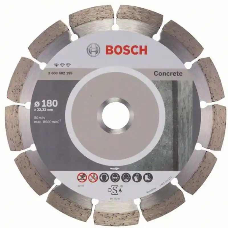 Begrenztes Angebot BOSCH Diamanttrennscheibe Standard for Concrete, 180 x 22,23 x 2 x 10 mm, 2608602199