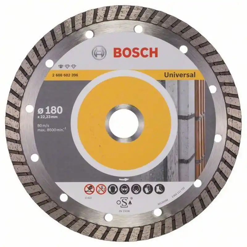 BOSCH Diamanttrennscheibe Standard for Universal Turbo, 180x22,23x2,5x10 mm, 2608602396 Neuheit