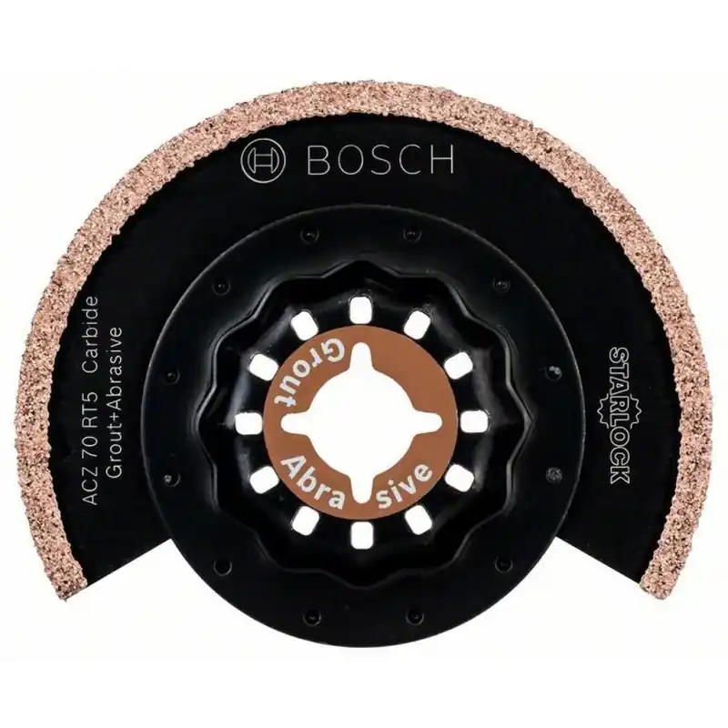 Sale BOSCH Carbide-RIFF Schmalschnitt-Segmentsägeblatt ACZ 70 RT5 Starlock, 70 mm 2609256975