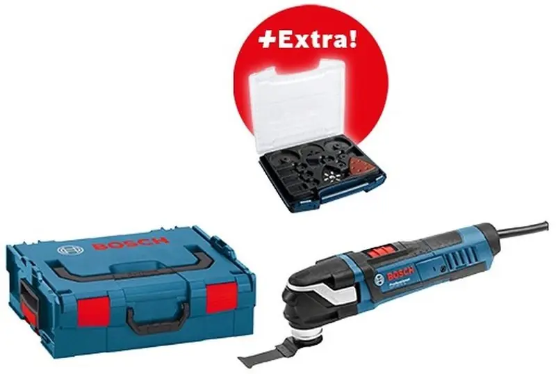 Ausverkauf BOSCH Professional Multi-Cutter GOP 40-30, mit 34-teiligem ZB-Set in i-Boxx