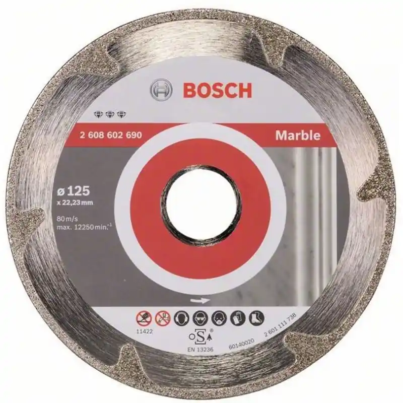 BOSCH Diamanttrennscheibe Best for Marble, 125 x 22,23 x 2,2 x 3 mm 2608602690 Neue Kollektion
