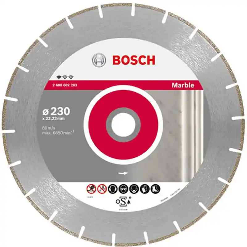 Sofort Bestellen Bosch Diamanttrennscheibe Standard for Marble, 230 x 22,23 x 2,8 x 3 mm 2608602283