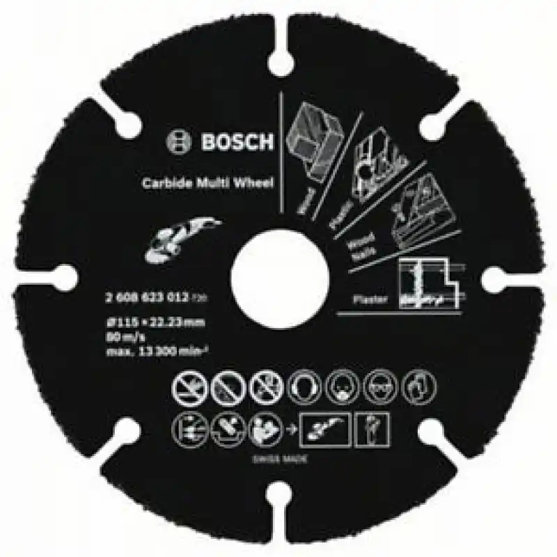 Bosch Trennscheibe Hartmetall Multi Wheel, 115 mm, 22,23 mm, 1 mm Finale Aktion